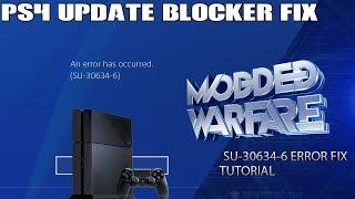 PS4 Update Error Fix (SU-30634-6)