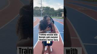 Best track session EVER!!! @twanishaterry   #viralvideo #trackndfield4ever #athletetraining