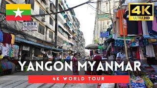 Yangon 4k walk - Myanmar 4K Morning Walking Tour｜Oct 2024