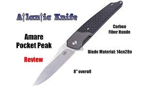 AMARE POCKET PEAK Folding and Fixed blade Reviews | Atlantic Knife Reviews