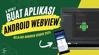 (2024) Webview Android Studio | Buat aplikasi android hanya 8 menit !! #androidstudio #webview