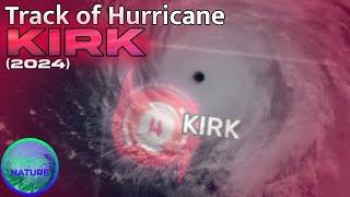 Track of Hurricane Kirk (2024)