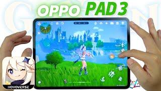 Oppo Pad 3 Genshin Impact Gaming Review | FPS & Battery Drain test