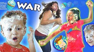 Cupcake Food Fight in our KITCHEN! (FUNnel Vision Throwback... Literally)