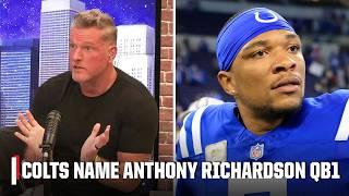 Pat McAfee reacts to Anthony Richardson back at QB1  'RALLY & MOVE ON' | The Pat McAfee Show