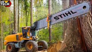 Extreme Dangerous Fastest Big Chainsaw Cutting Tree Machines | Biggest Heavy Equipment Machines #11