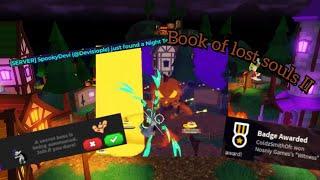 The new halloween book! - Treasure Quest Roblox (book of lost souls II)