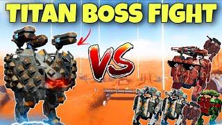  TITAN ROOK VS SHELL ARMY 1VS6 BOSS FIGHT || WAR ROBOTS WR ||