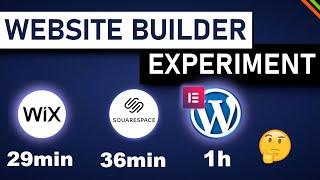 I Built The Same Website 3 Times |  Wix vs. Squarespace vs. WordPress with Elementor