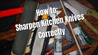 How to Sharpen Kitchen Knives Correctly on a Budget!