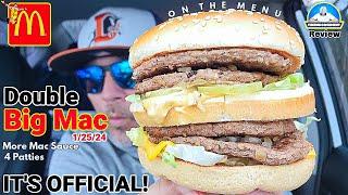 McDonald's® Double Big Mac is OFFICIALLY Back On The Menu!  | theendorsement