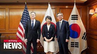 Top diplomats of S. Korea, U.S. and Japan to meet on sidelines of UN General Assembly on Mon.