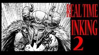 REAL TIME INKING DEMO David Finch Wonder Woman TIGHT Feathering!