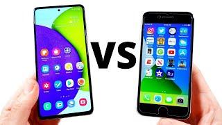 Samsung Galaxy A52 vs iPhone SE!