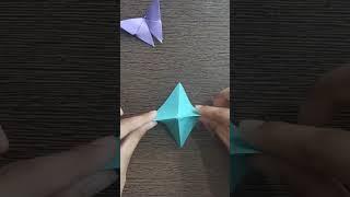 How to make easy butterfly with paper? #shorts #youtubeshorts