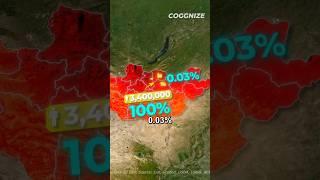 Why Mongolia Is 99.7% Empty? #shorts