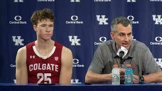 Colgate Postgame Press Conference at Kentucky