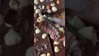 the easiest healthy dessert you will ever make - vegan hazelnut fudge #easyrecipe #healthyfood