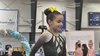 Level 2 Gymnastics Floor Routine 2021 - 2029 Olivia Artiga - Florida State Championships 8 years old