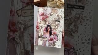 ASMR Pink Journaling🩷 #journaling #journalwithme #scrapbooking