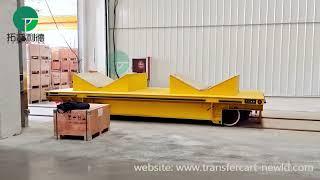 40T High Payload Rail Transfer Cart,Customized Electric Transfer Trolley With V-Frame