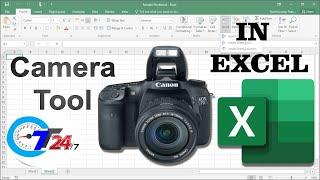 How to use camera tool in MS Excel