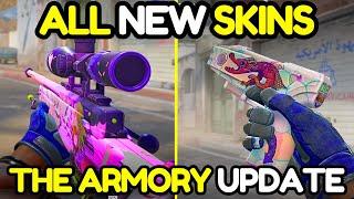 ALL NEW CS2 SKINS & CHARMS In-Game (The Armory Update, New Case & Overpass Collection)