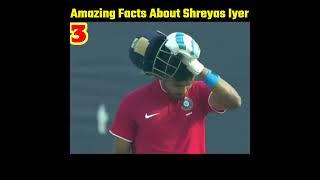 5 Interesting Facts About Shreyas Iyer #shorts #cricket #facts