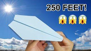 Over 250 feet! How To Make Paper Plane Easy that Fly Far | Easy paper planes