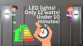 How to install LED wall scones lamps UNDER 10 minutes!