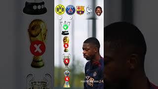 "Dembele Team Trophies" Dortmund, Psg, Barcelona, France #football #soccer #shorts