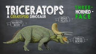 Triceratops Facts! A Dinosaur Facts video about Triceratops, the Three-Horned-Face dinosaur.