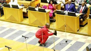 Julius Malema Vosho Dance In Parliament As He & EFF Members Are Sworn In - Singena nge-Vosho!