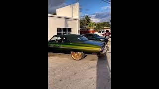 Green Caprice On Gold Spokes