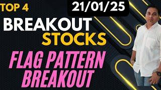 Top 4 Breakout stocks for tomorrow | 21/01/25 | swing stocks for tomorrow | intraday stocks tomorrow