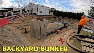 BACKYARD BUNKER PART 6 - How To Bury a Tube