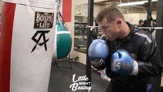 CANELO KILLS THE HEAVY BAG, CANELO TRAINING TO GO SOUTHPAW & DESTROY NEXT OPPONENT!