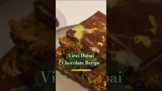 Dubai chocolate recipe | Viral Dubai Chocolate #shorts