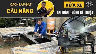 Cầu Nâng Rửa Xe Ô Tô 1 Trụ Lắp Đặt Như Thế Nào Đúng Kỹ Thuật