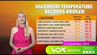 13 December 2024 | Vox Weather Forecast powered by Stage Zero