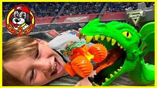 Monster Jam DRAGON Ultimate Compilation - Dueling Dragons Playset, Play at the Park & LEGO Toys