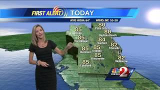 Mostly sunny Friday