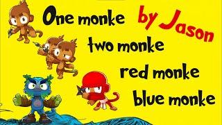 One Monke, Two Monke, Red Monke, Blue Monke! [Dr. Seuss Parody]