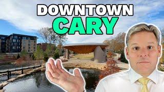 Walking Tour of Downtown Cary NC + the NEW Downtown Cary Park