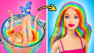 BARBIE EST UNE GEEK Relooking de Poupée  Astuces & Gadgets pour Riches VS Pauvres 123 GO! TRENDS