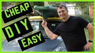 Cheap DIY Car Top a Kayak the easy and cheap way