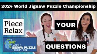 Answering your Competition Questions - 2024 World Jigsaw Puzzle Championship Edition #puzzle #speed