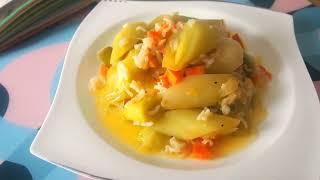 Leek recipe. It's so delicious! Turkish recipe.