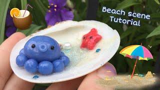 POLYMER CLAY TUTORIAL ~ Beach Scene | The Clay Dork
