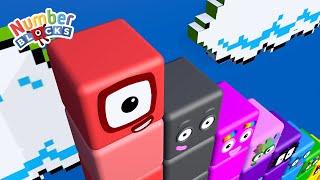 Numberblocks Step Squad Standing Tall 1 vs 100 MILLION Full Episodes | Learn to Count BIG Numbers!